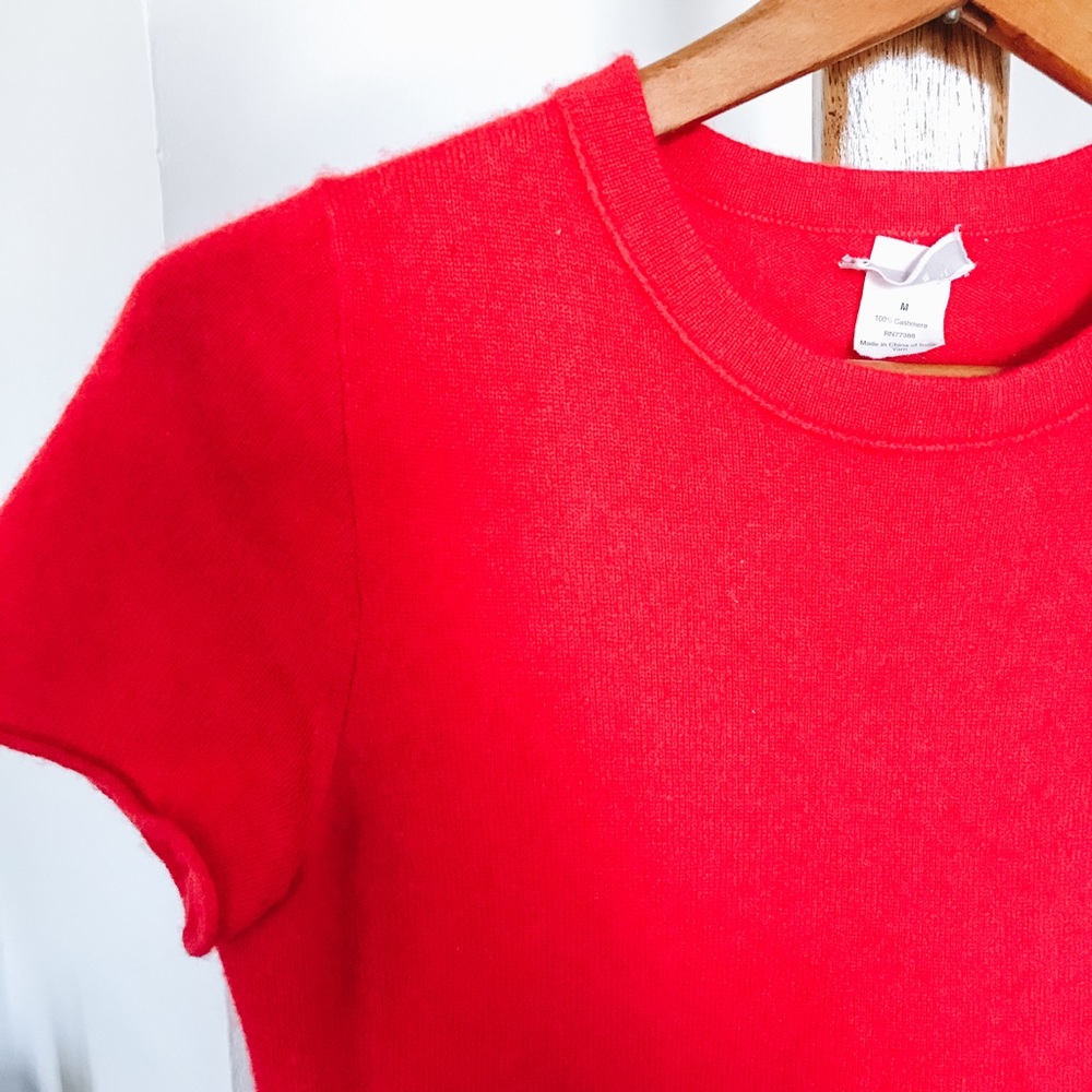 J. Crew 100% Cashmere Short Sleeve Top